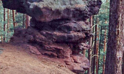 Mohutný skalní hřib u Liščího vrchu