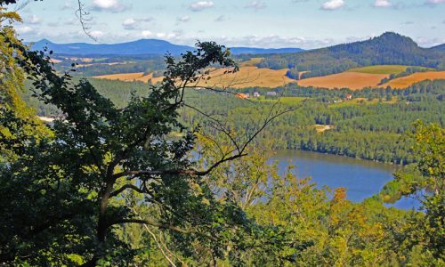Vyhlídka z hradu Děvín